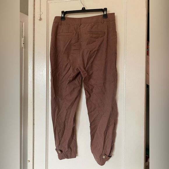 LOFT Brown Jogger Style Pants Size 6 - Picture 2 of 7